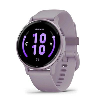 GARMIN Vivoactive 5 Music สมาร์ทวอทช์ (42.2mm., ตัวเรือนสี Metallic Orchid, สายสี Orchid)